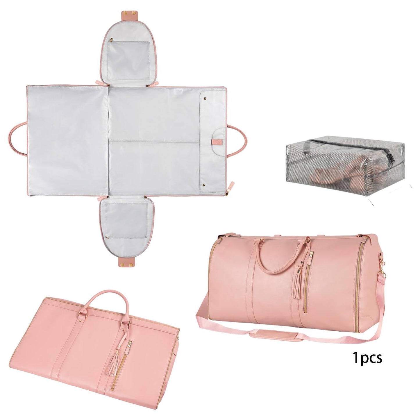 Foldable Leather Bag