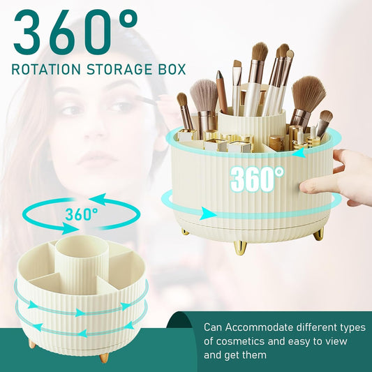 Make up brush storage bin