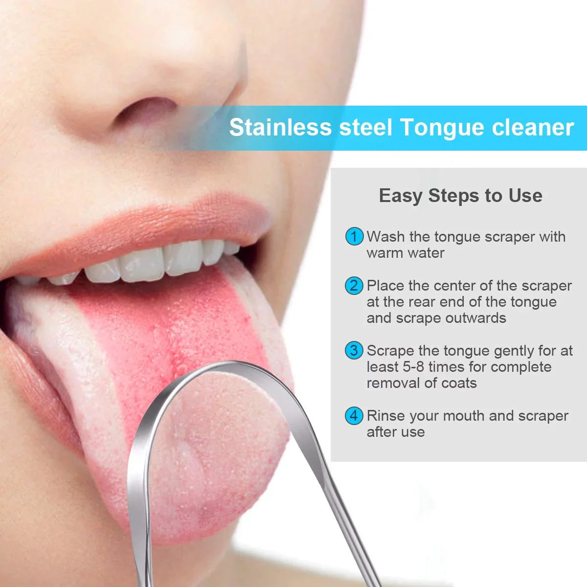 Tongue Scrapers Set (3 Pcs)
